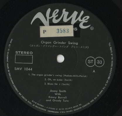 Jimmy Smith / ジミー・スミス / Organ Grinder Swing (SMV-1044)