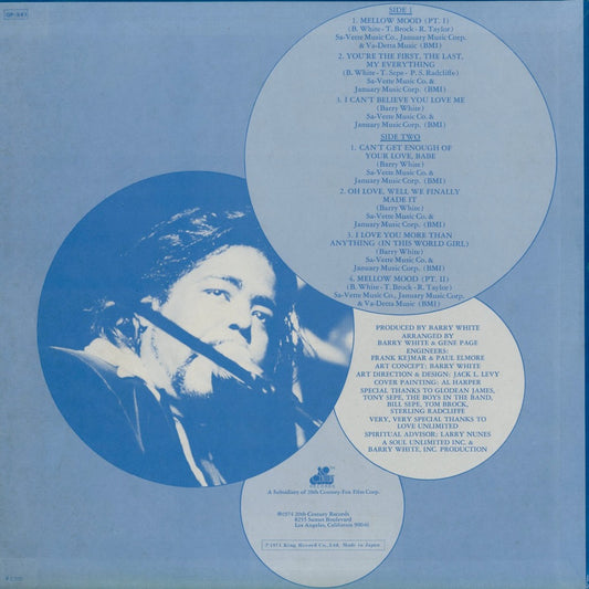 Barry White - Can't Get Enough (GP341) 1974 JPN 20th Century｜中古LP