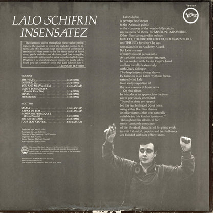 Lalo Schifrin / ラロ・シフリン / Insensatez (V6-8785)