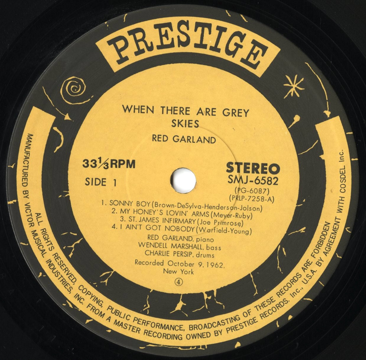 Red Garland / レッド・ガーランド / When There Are Grey Skies (SMJ-6582)