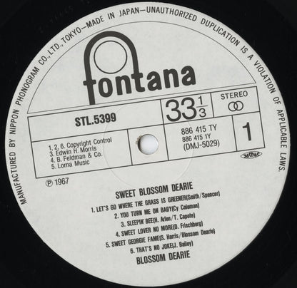 Blossom Dearie - Sweet Blossom Dearie (DMJ5029) LP 1992 JPN Fontana｜中古LP