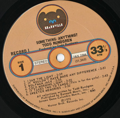 Todd Rundgren / トッド・ラングレン / Something / Anything? (2BX 2066)