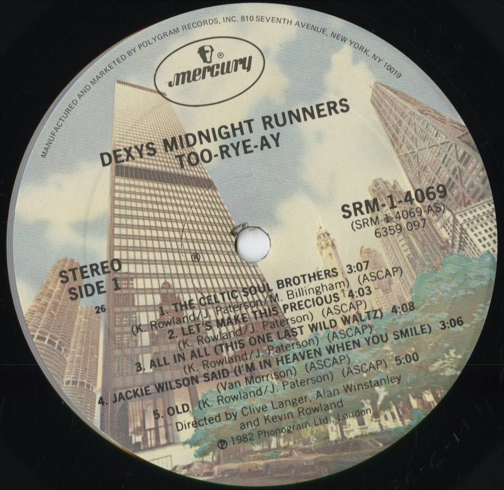 Kevin Rowland & Dexys Midnight Runners - Too-Rye-Ay (SRM-1-4069) 1982 US Mercury｜中古LP