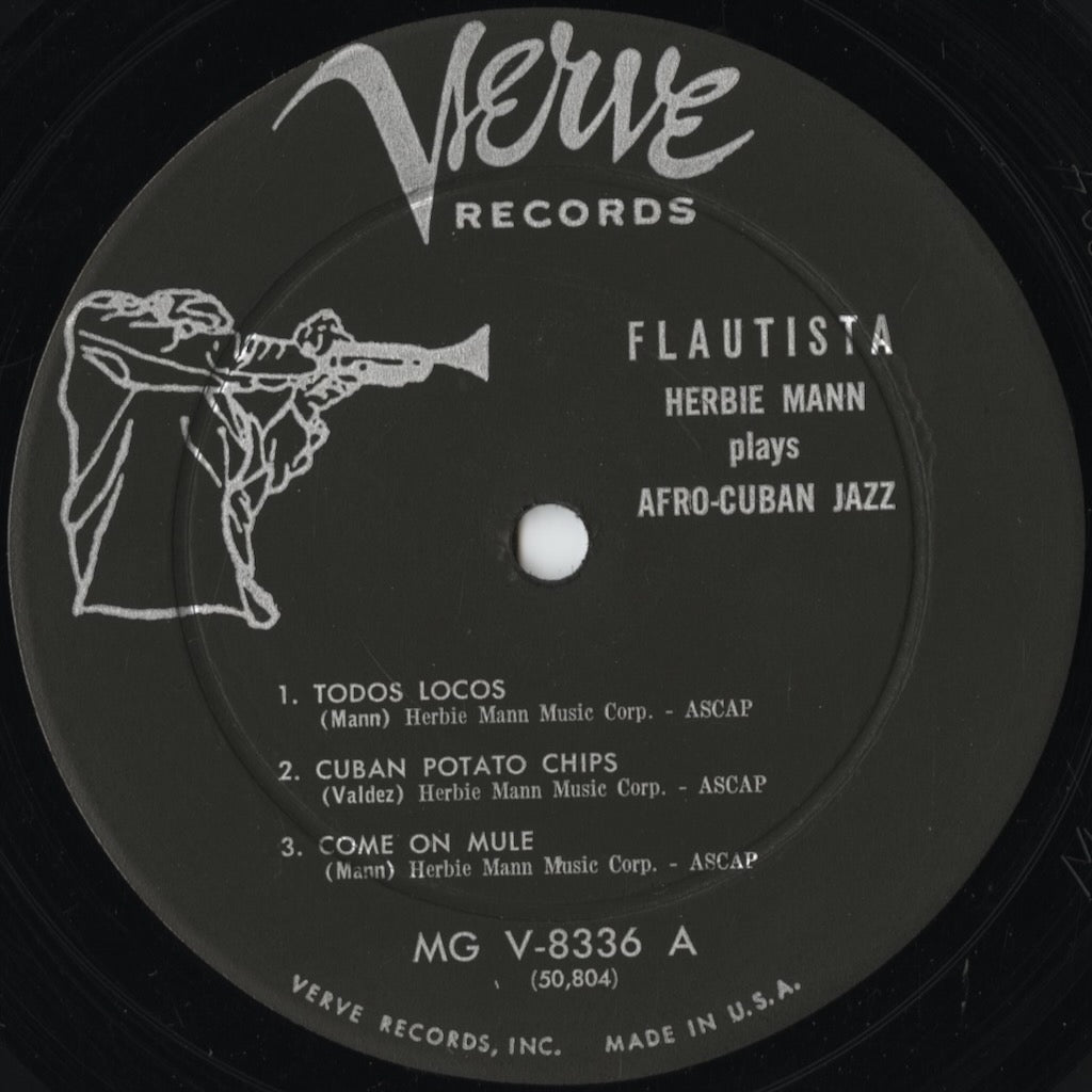 Herbie Mann – Flautista! Herbie Mann Plays Afro-Cuban Jazz (MG V-8336) LP 1959 US Verve | 中古LP