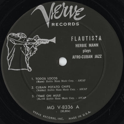 Herbie Mann – Flautista! Herbie Mann Plays Afro-Cuban Jazz (MG V-8336) LP 1959 US Verve | 中古LP