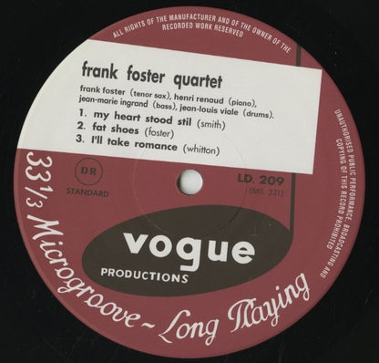 Frank Foster Quartet / フランク・フォスター / (1997) (BVJJ-2931)