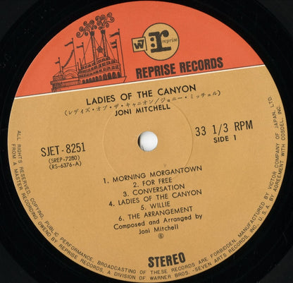 Joni Mitchell - Ladies Of The Canyon (SJET-8251) LP 1970 JPN Reprise｜中古LP