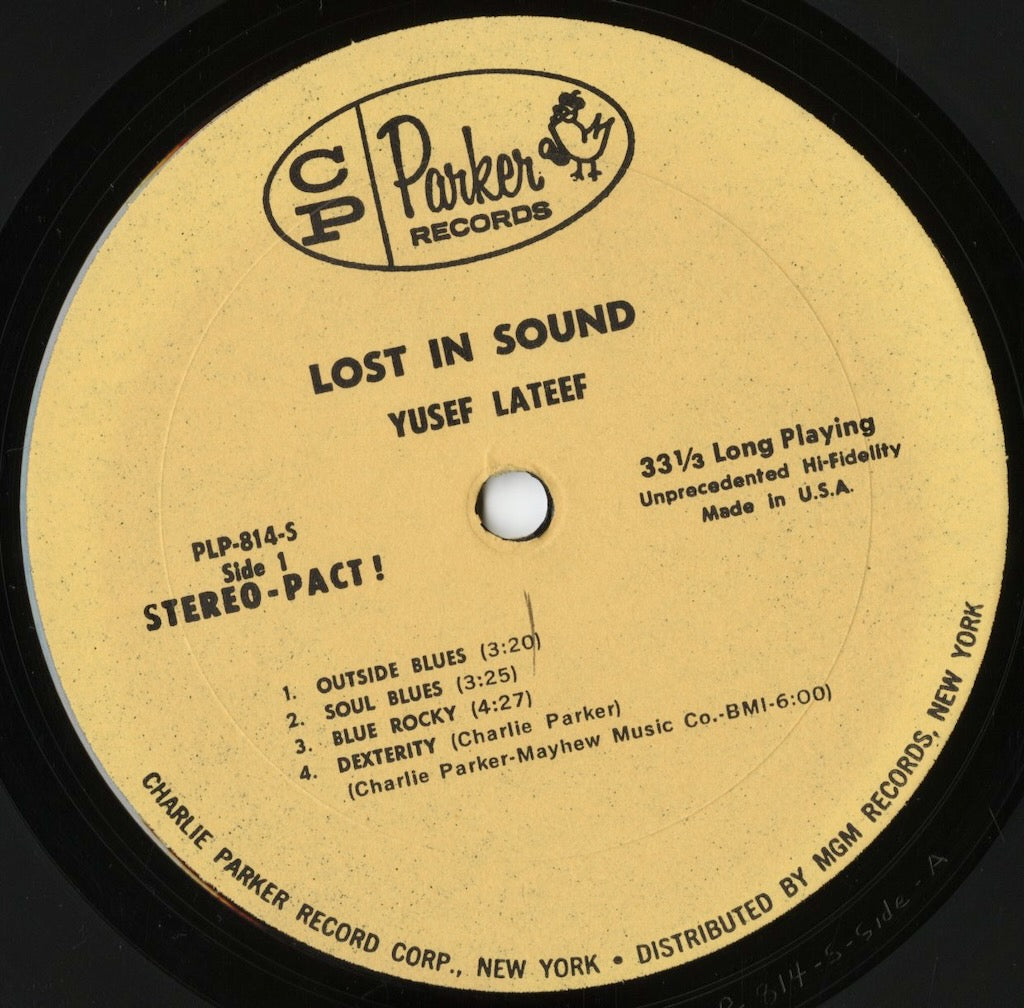 Yusef Lateef - Lost In Sound (PLP-814) LP 1960's US Charlie Parker｜中古LP