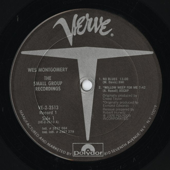 Wes Montgomery / ウェス・モンゴメリ / The Small Group Recordings -2LP (VE-2-2513)