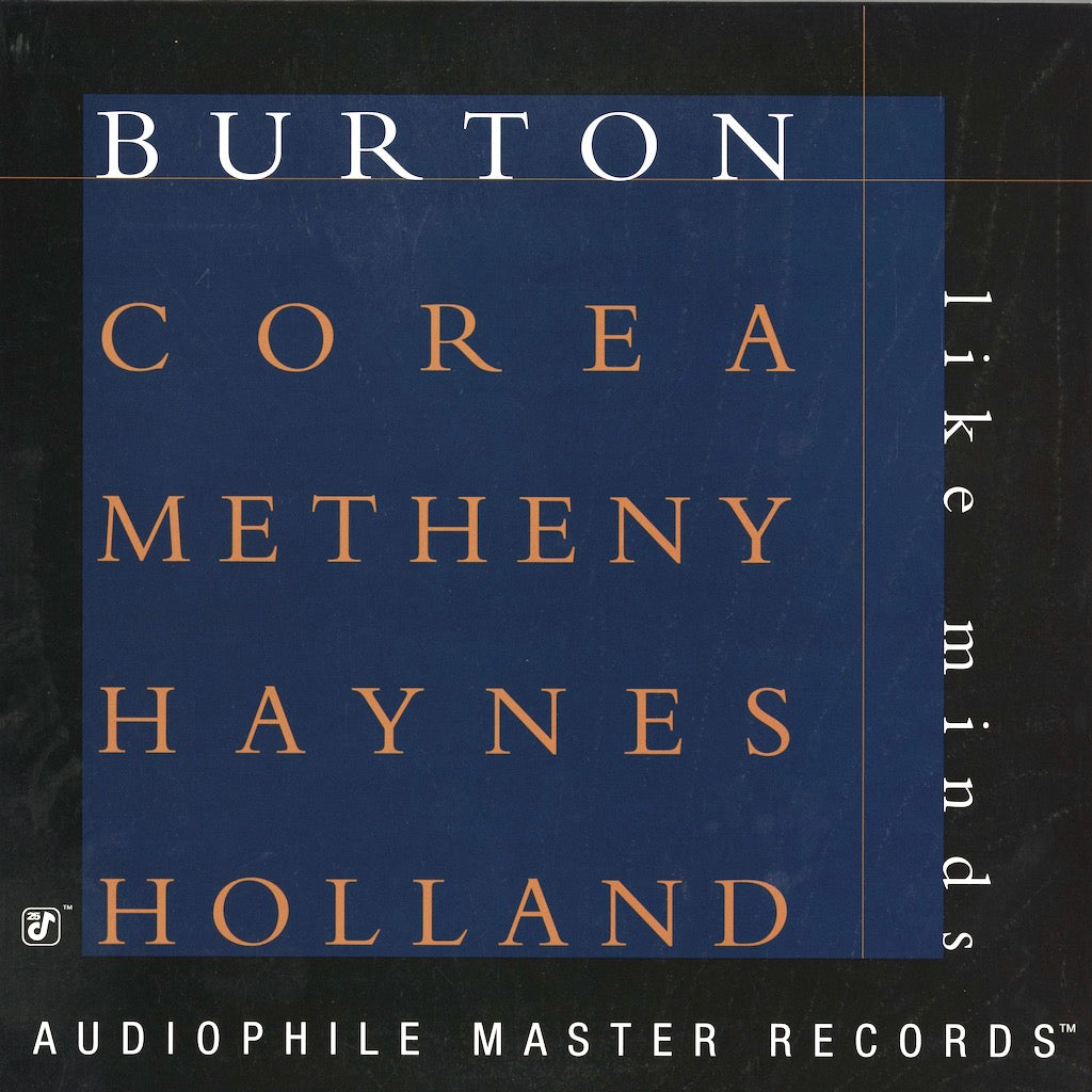 Burton - Corea - Metheny - Haynes - Holland / Like Minds (PA-003) 180g重量盤 2LP ブルー・ヴァイナル
