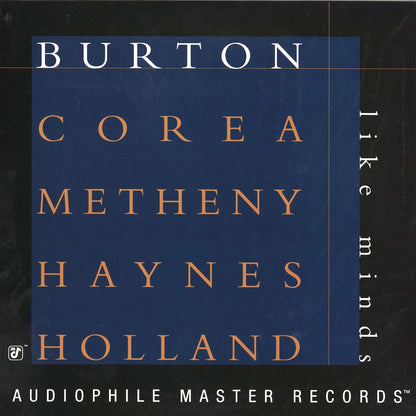 Burton - Corea - Metheny - Haynes - Holland / Like Minds (PA-003) 180g重量盤 2LP ブルー・ヴァイナル