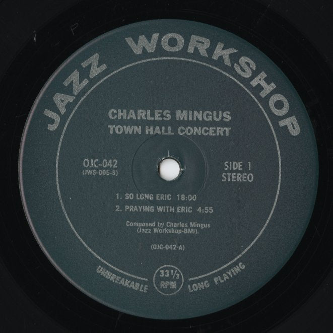 Charles Mingus / チャールズ・ミンガス / Town Hall Concert (OJC-042)