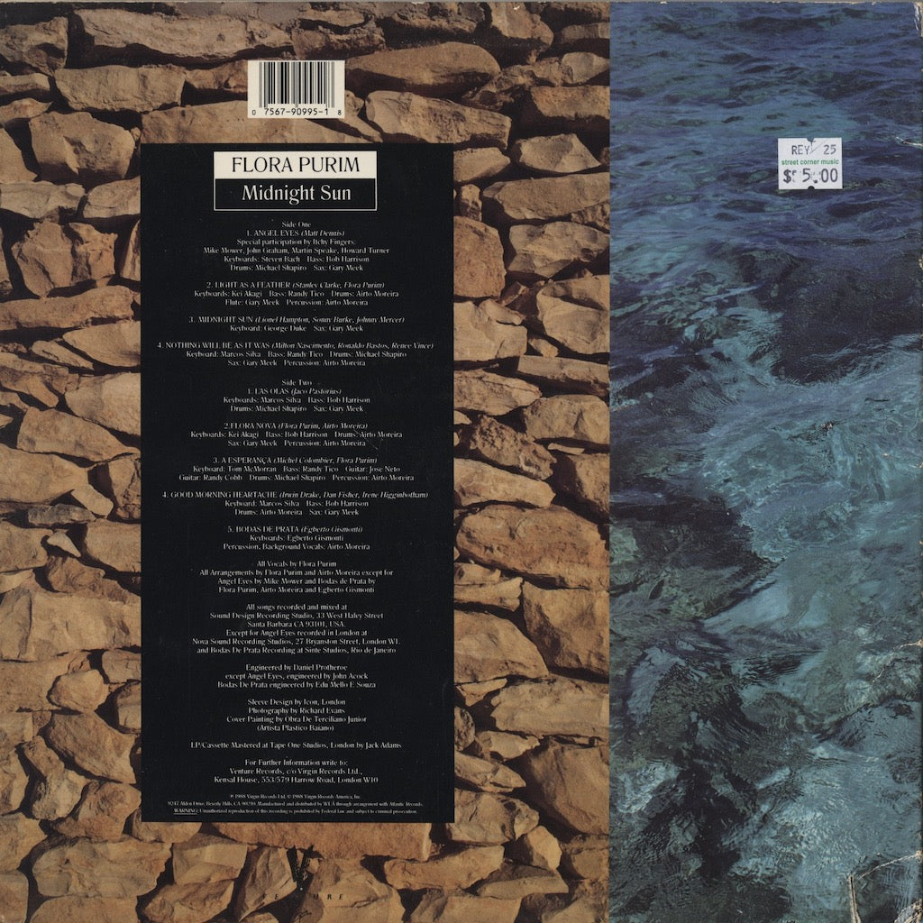 Flora Purim – Midnight Sun (1-90995) LP 1988 US Venture オリジナル盤