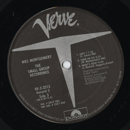 Wes Montgomery / ウェス・モンゴメリ / The Small Group Recordings -2LP (VE-2-2513)