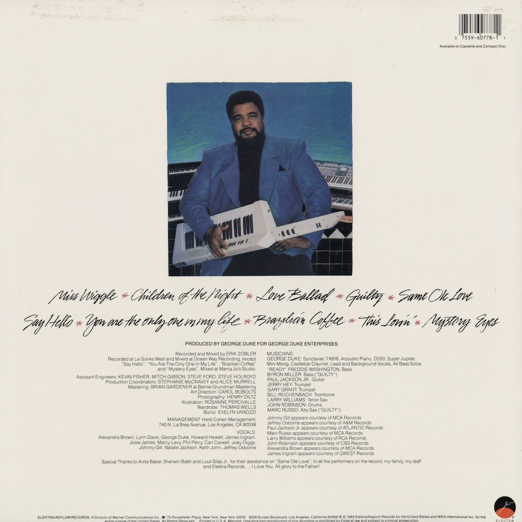 George Duke - Night After Night (60778-1) 1989 US Elektra｜中古LP
