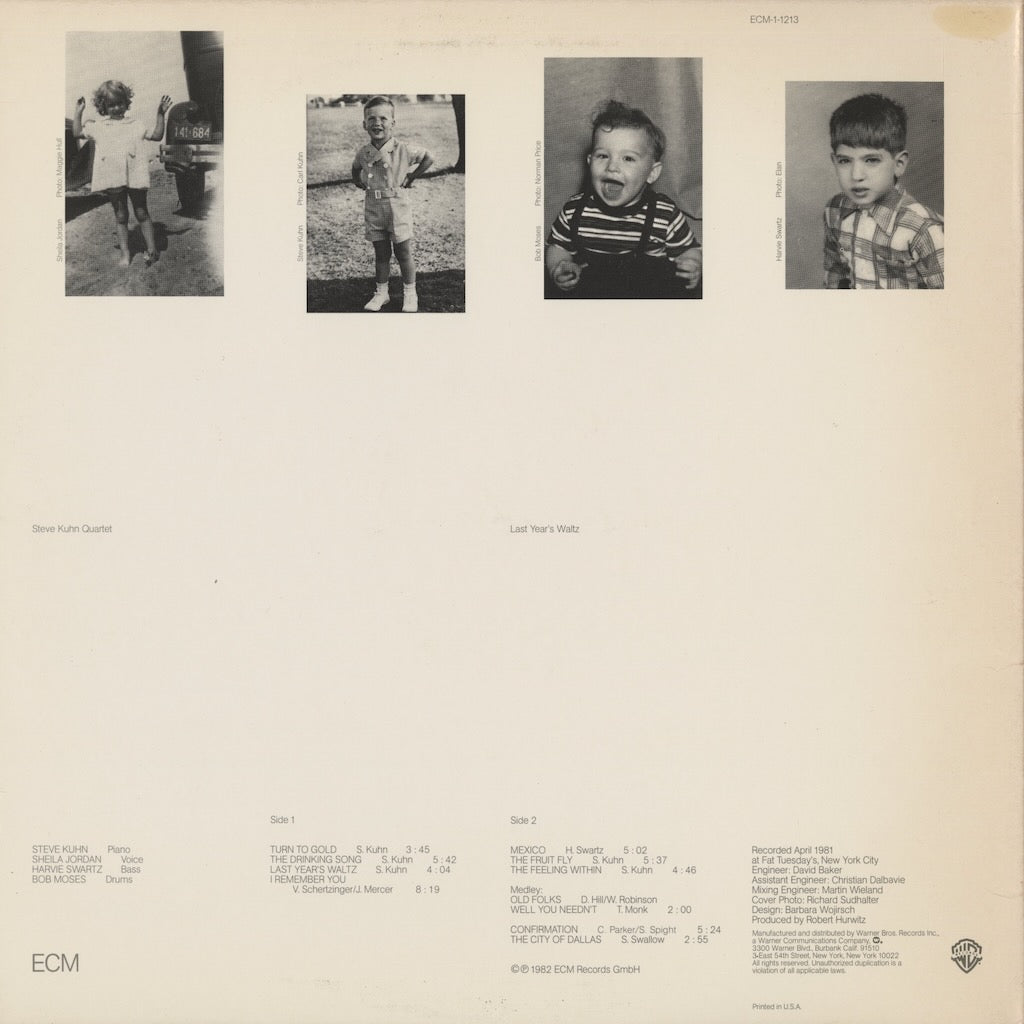 Steve Kuhn / スティーヴ・キューン / Last Year's Waltz (ECM-1-1213)