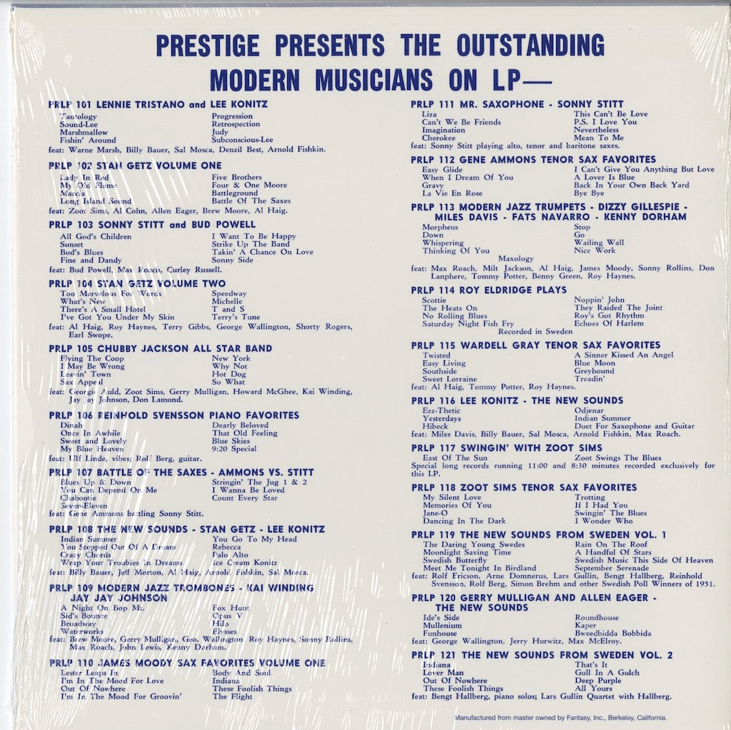 Zoot Sims / ズート・シムズ / Swingin' With Zoot Sims (PRLP 117)