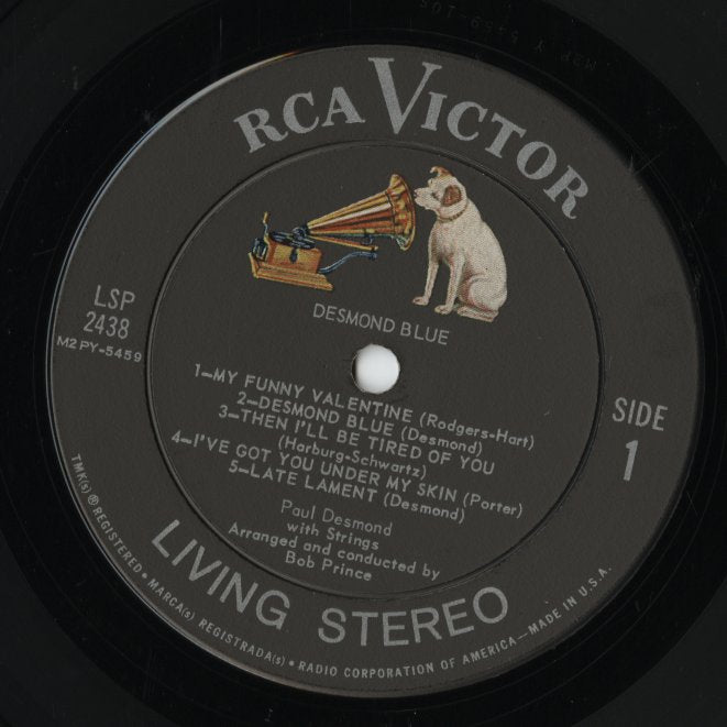 Paul Desmond / ポール・デスモンド / Desmond Blue (LSP-2438)