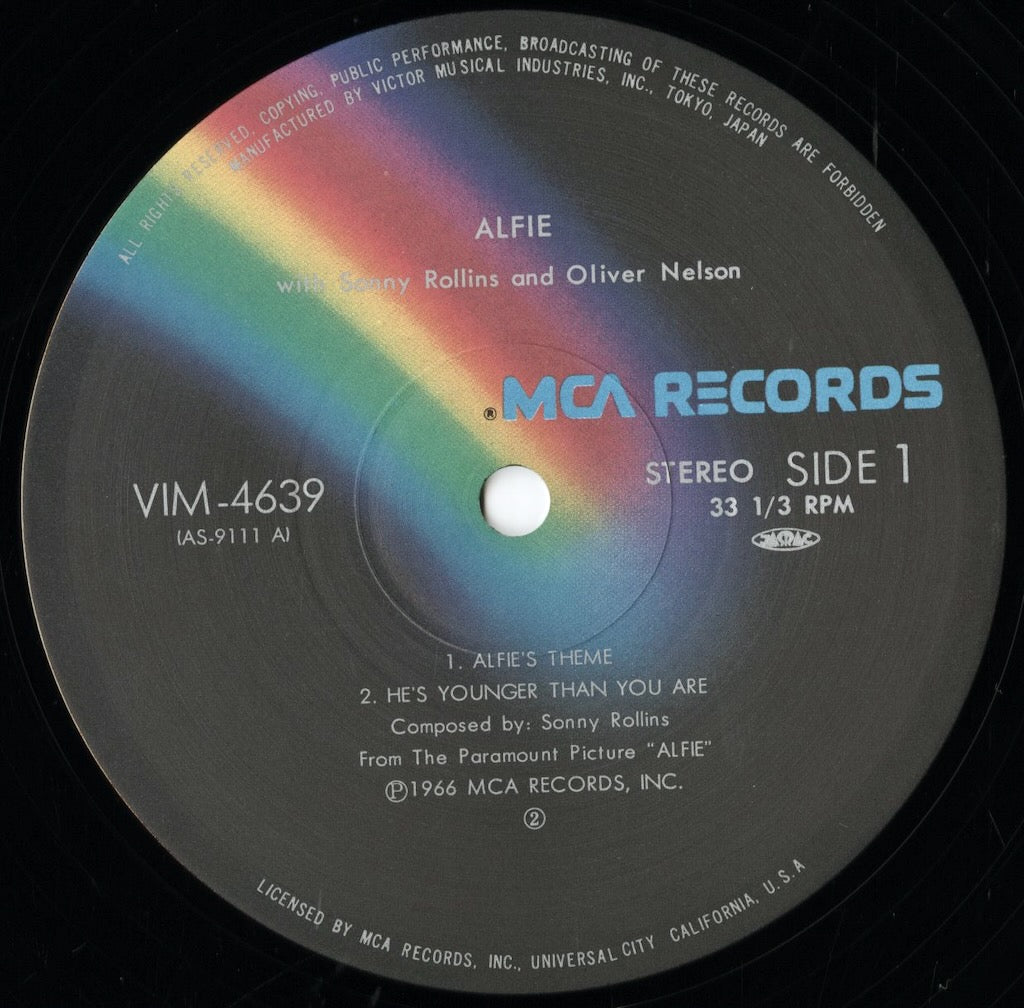 Sonny Rollins / ソニー・ロリンズ / Alfie (VIM5540)