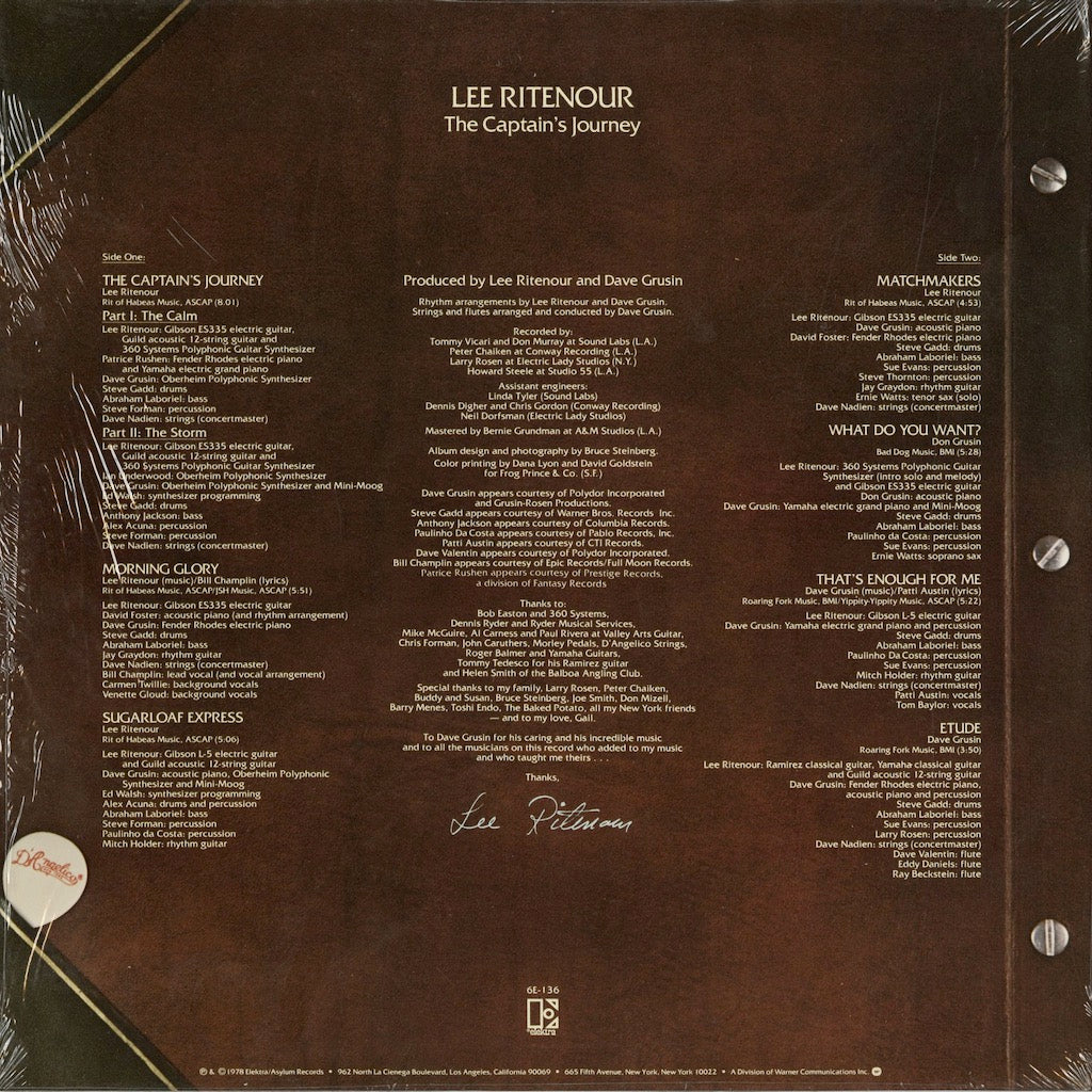 Lee Ritenour / リー・リトナー / The Captain's Journey (6E-136)