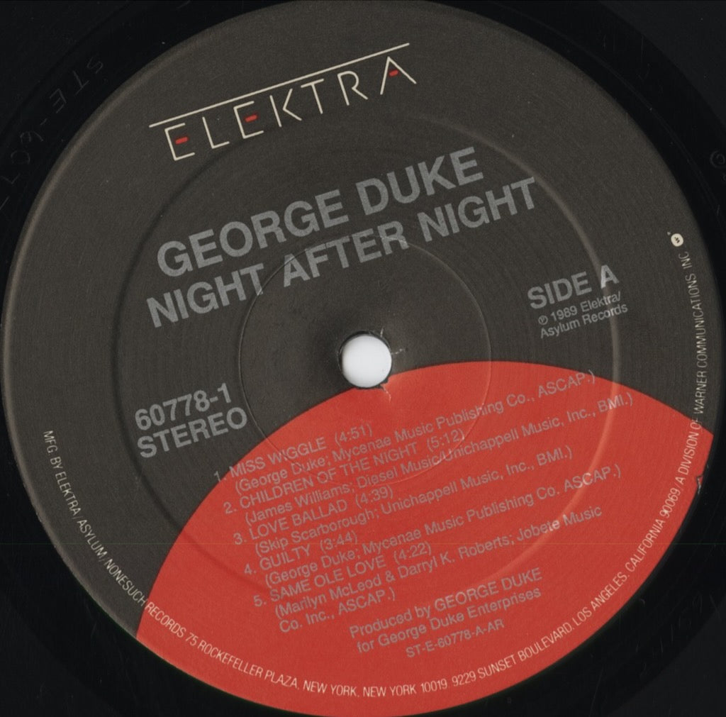 George Duke - Night After Night (60778-1) 1989 US Elektra｜中古LP