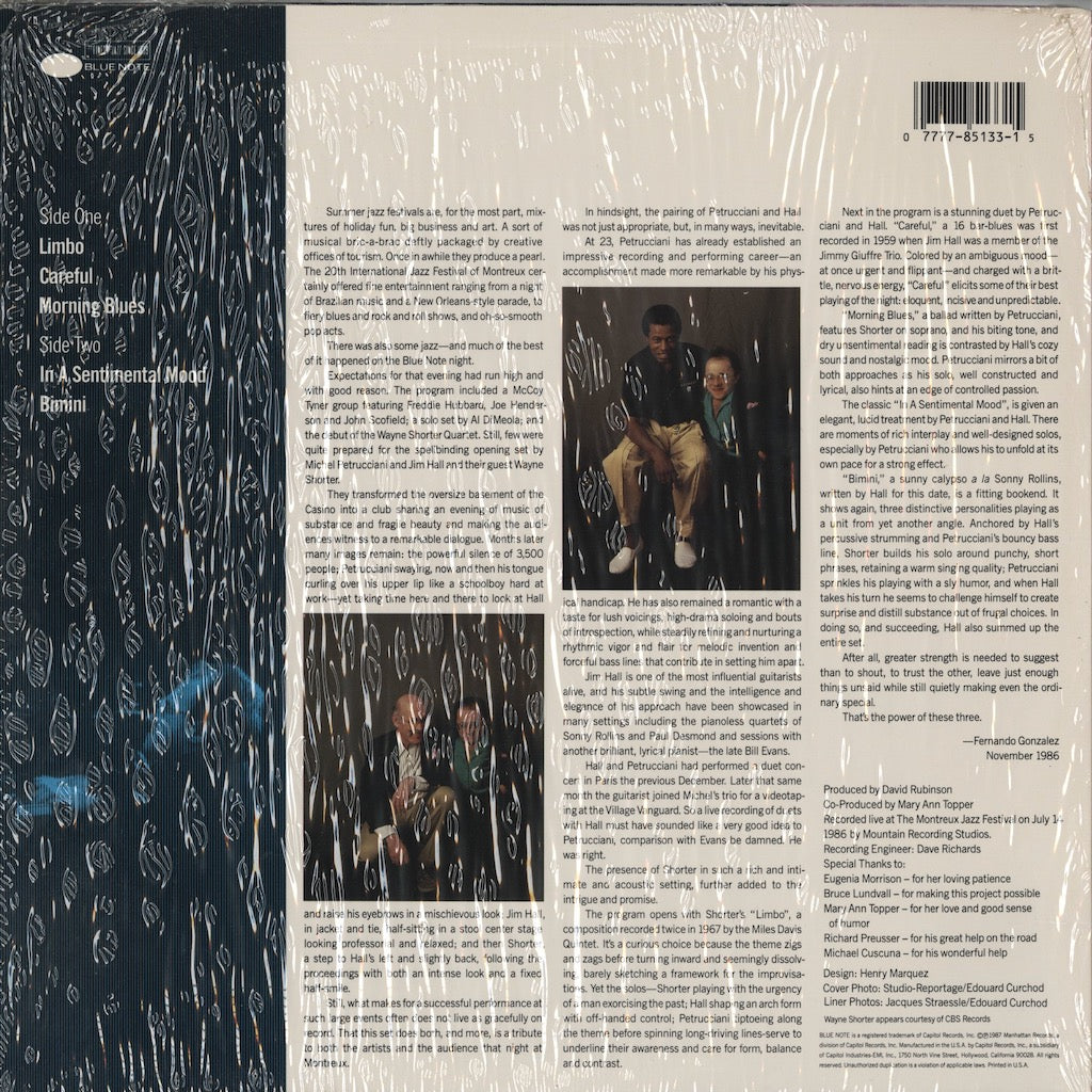 Michel Petrucciani / ミシェル・ペトルチアーニ / Power Of Three (BT 85133)