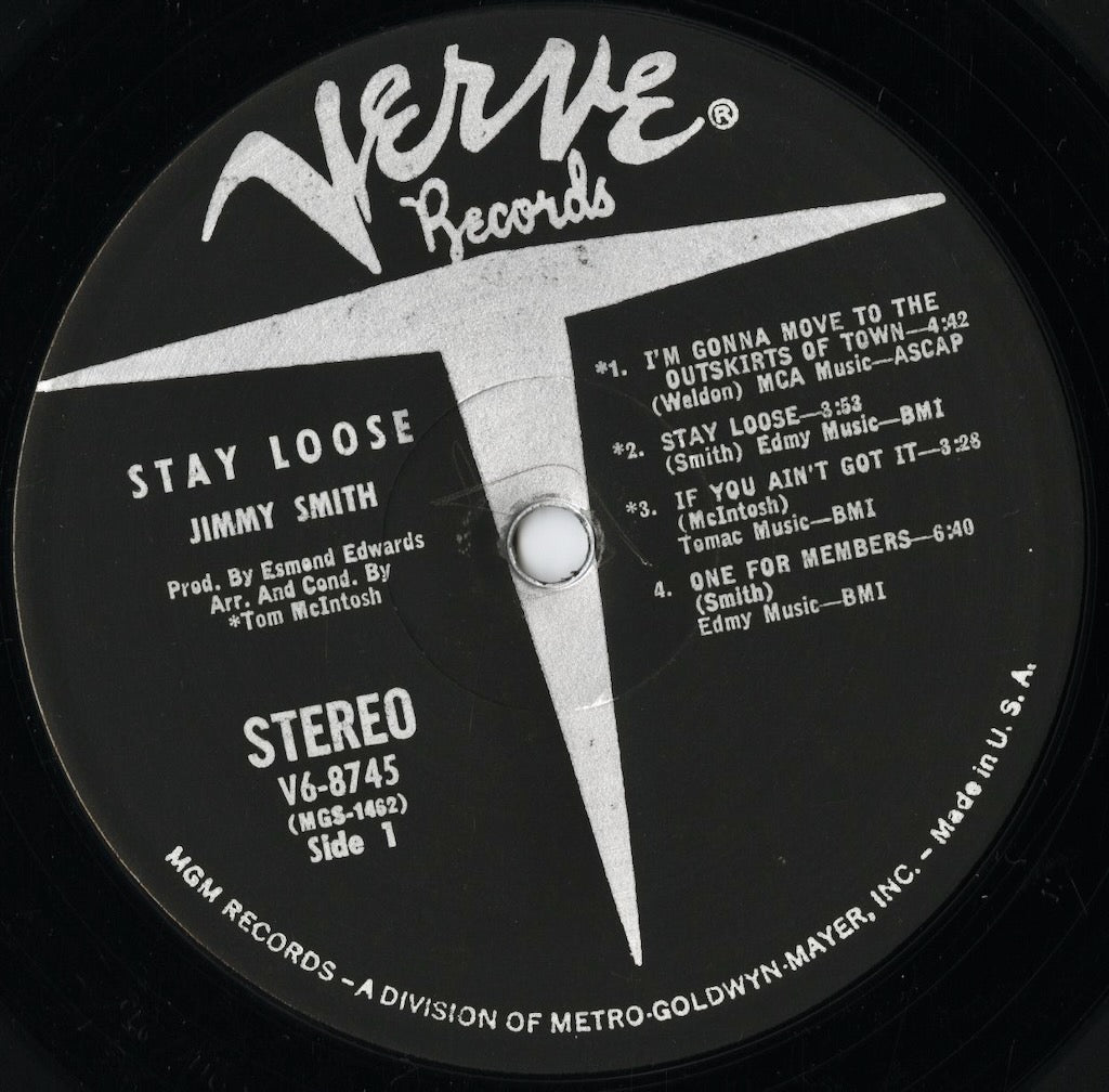 Jimmy Smith / ジミー・スミス / Stay Loose (V6-8745)