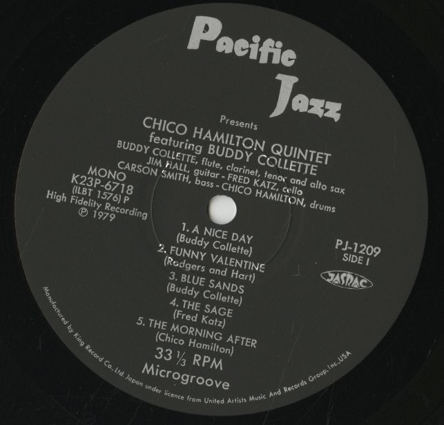 Chico Hamilton Quintet / チコ・ハミルトン / (1979) (K23P-6718)