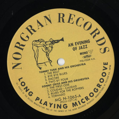 Tommy Turk - Sonny Criss / トミー・ターク - ソニー・クリス / An Evening Of Jazz (POJJ-1571)