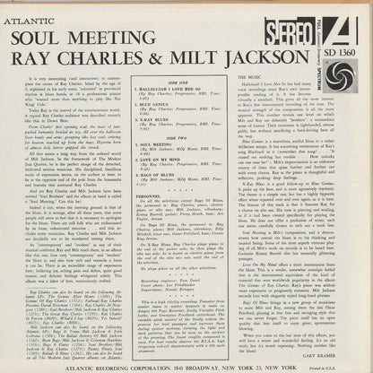 Ray Charles & Milt Jackson / レイ・チャールズ　ミルト・ジャクソン / Soul Meeting (SD 1360)