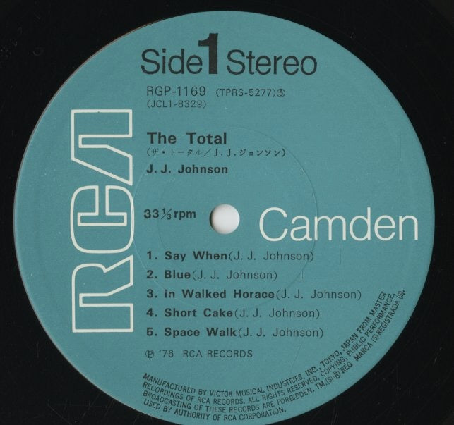 J.J. Johnson / J.J. ジョンソン / The Total J.J. Johnson (RGP-1169)
