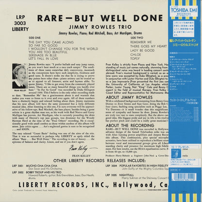 Jimmy Rowles / ジミー・ロウルズ / Rare But Well Done (TOJJ-5807)