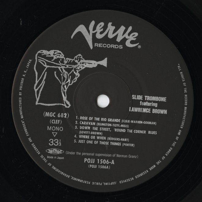 Lawrence Brown / ローレンス・ブラウン / Slide Trombone Featuring Lawrence Brown (POJJ-1506)
