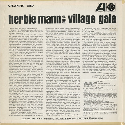 Herbie Mann / ハービー・マン / At The Village Gate (1380) MONO
