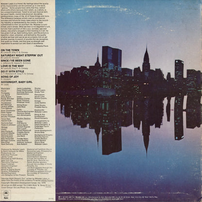 Webster Lewis / ウェブスター・ルイス / On The Town (PE 34186)