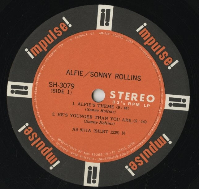 Sonny Rollins / ソニー・ロリンズ / Alfie (SH-3079) – VOXMUSIC WEBSHOP