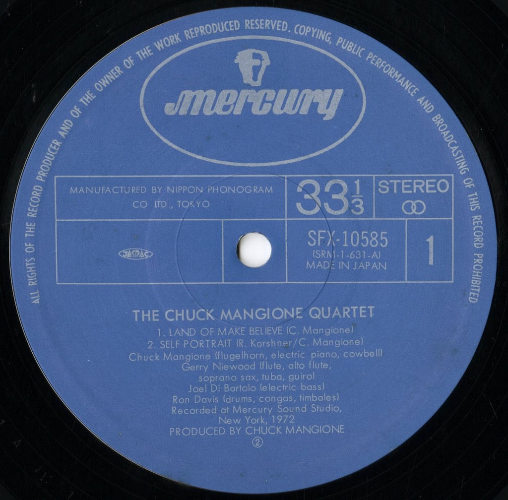 Chuck Mangione / チャック・マンジョーネ・カルテット / The Chuck Mangione Quartet (SFX-10585)