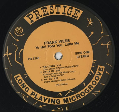Frank Wess / フランク・ウェス / Yo Ho! Poor You, Little Me (PR 7266)
