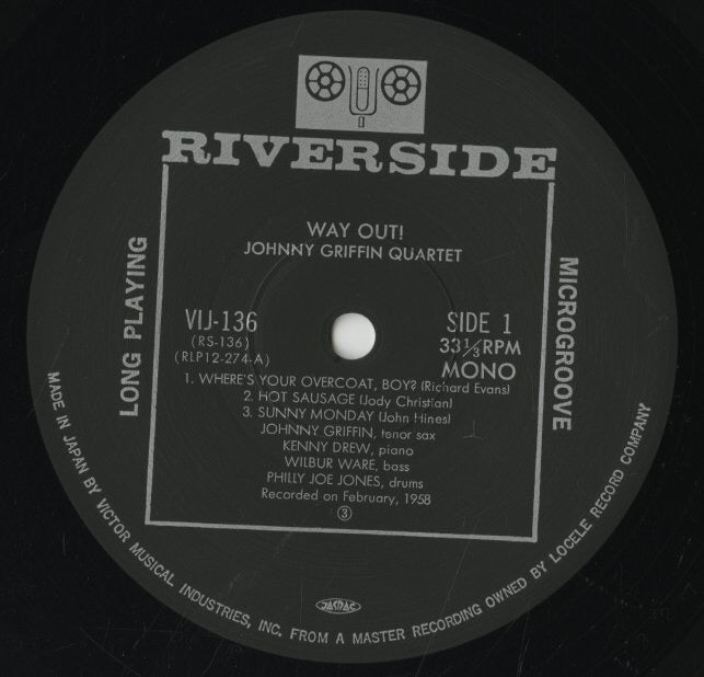 Johnny Griffin / ジョニー・グリフィン / Way Out (VIJ 136)