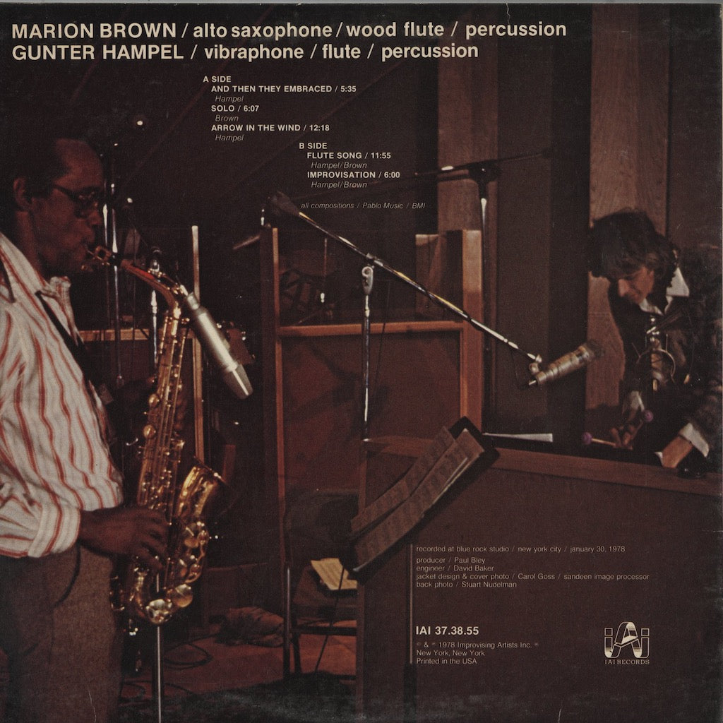 Marion Brown & Gunter Hampel / Reeds 'N Vibes (IAI 37.38.55)