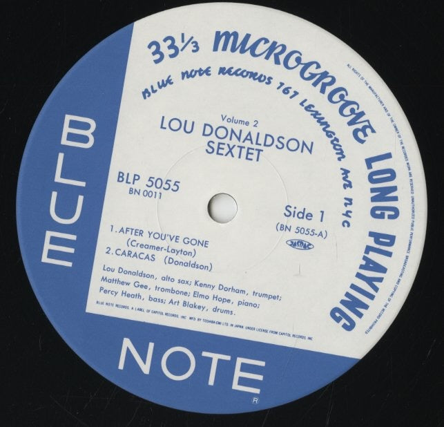 Lou Donaldson / ルー・ドナルドソン / Lou Donaldson Sextet Volume 2 (BN 0011)