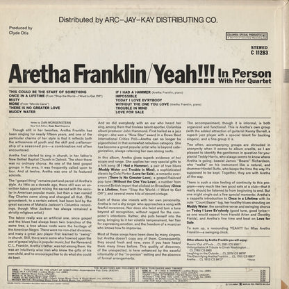 Aretha Franklin / アレサ・フランクリン / Yeah!!! (C 11283)