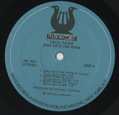 Cecil Payne / セシル・ペイン / Bird Gets The Worm (MR 5061)