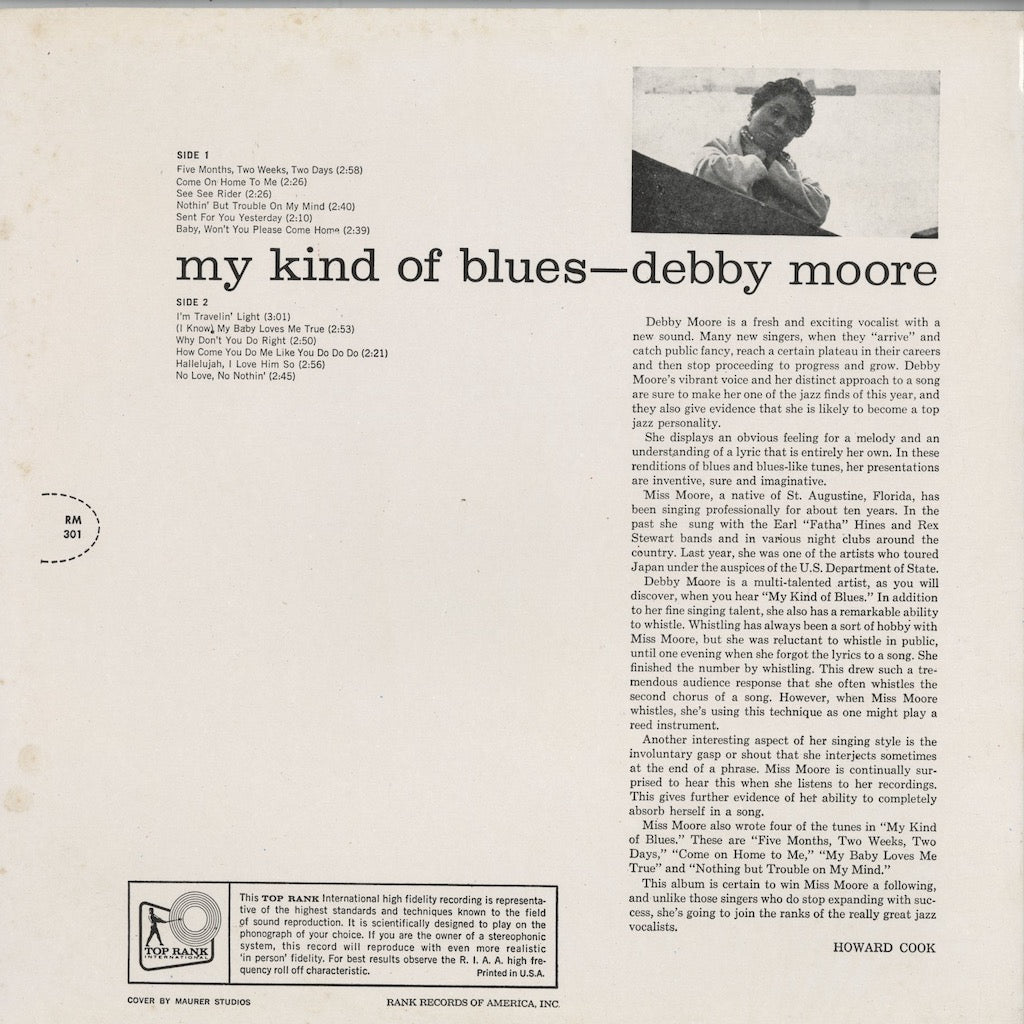 Debby Moore / デビー・ムーア / My Kind Of Blues (RM 301)