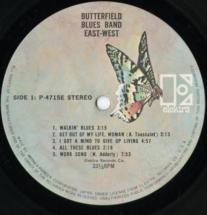 The Paul Butterfield Blues Band - East-West (P-4715E) 1981 JPN Elektra｜中古LP