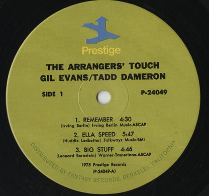 Gil Evans - Tadd Dameron / ギル・エヴァンス　タッド・ダメロン / The Arrangers' Touch (P-24049)