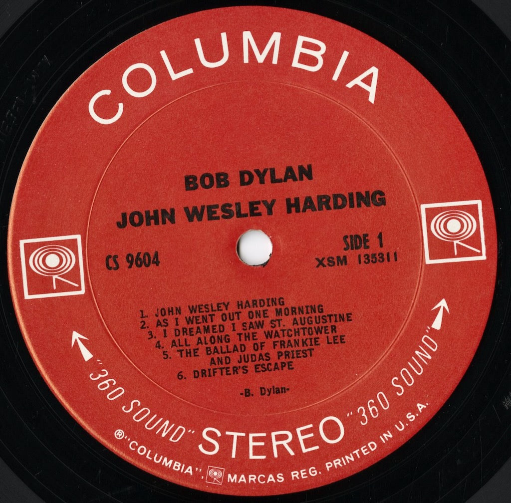 Bob Dylan / ボブ・ディラン / John Wesley Harding (CS 9604) 2-EYE STEREO