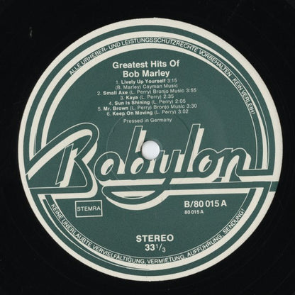 Bob Marley / ボブ・マーリー / Greatest Hits Of  (B 80015)