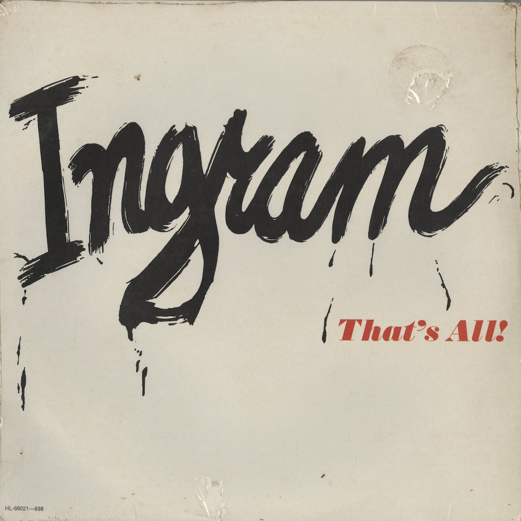 Ingram / イングラム / That's All (HL-69021-698) 未開封シールド