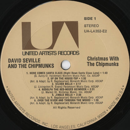 The Chipmunks / チップマンクス / Christmas with The Chipmunks (UA-LA352-E2) 2LP